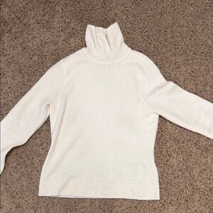 Abercrombie & Fitch Women's Ivory Turtleneck Sweater